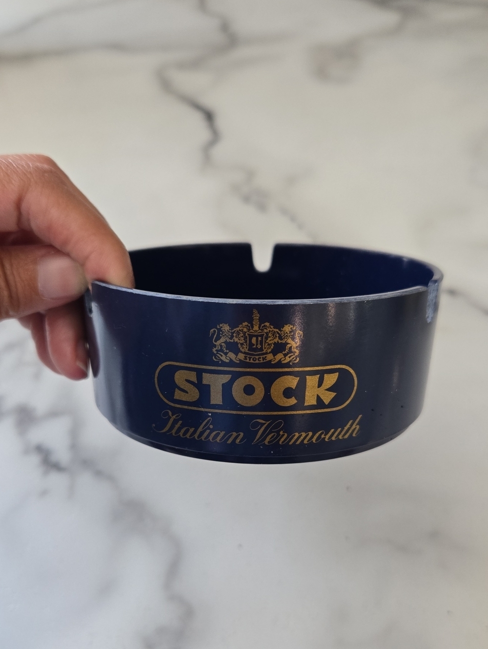 Vintage Stock Italian Brandy Liqueurs Vermouth Promotional Bar Ashtray